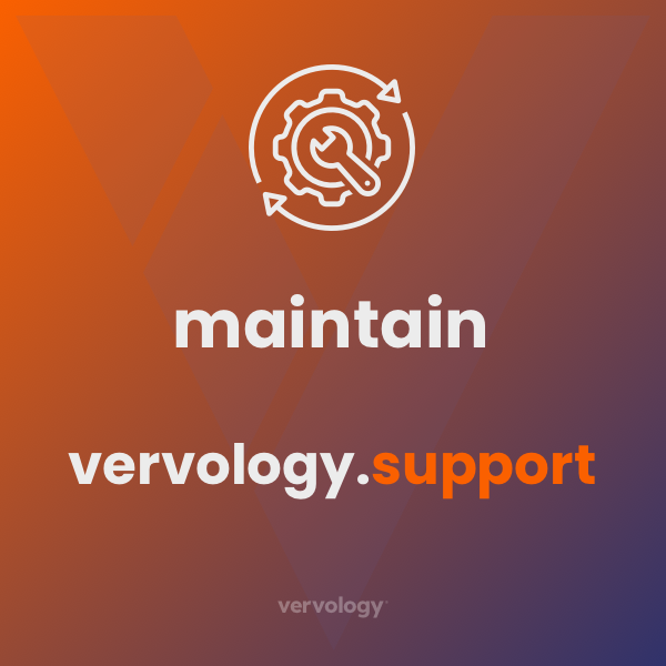vervology support maintain plan 600c